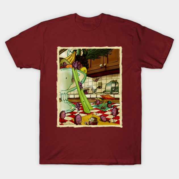 Fruit Picnic T-Shirt by moonfreakformula